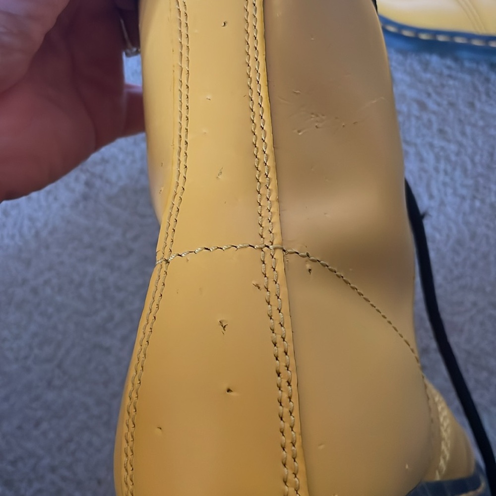 Yellow Dr.Martens 1460 Boot - Picture 5 of 5